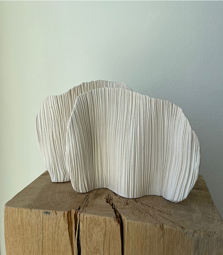 Viendo fluir. Pareja de ondas III, 2024