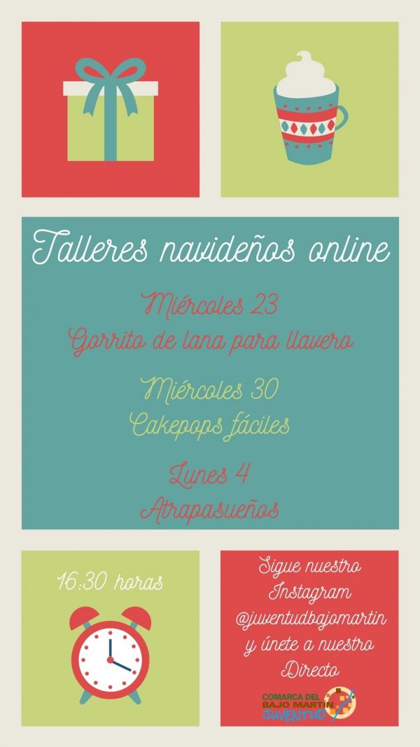 Talleres online navideños 3 fechas