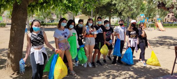 Jóvenes asistentes a la excursión