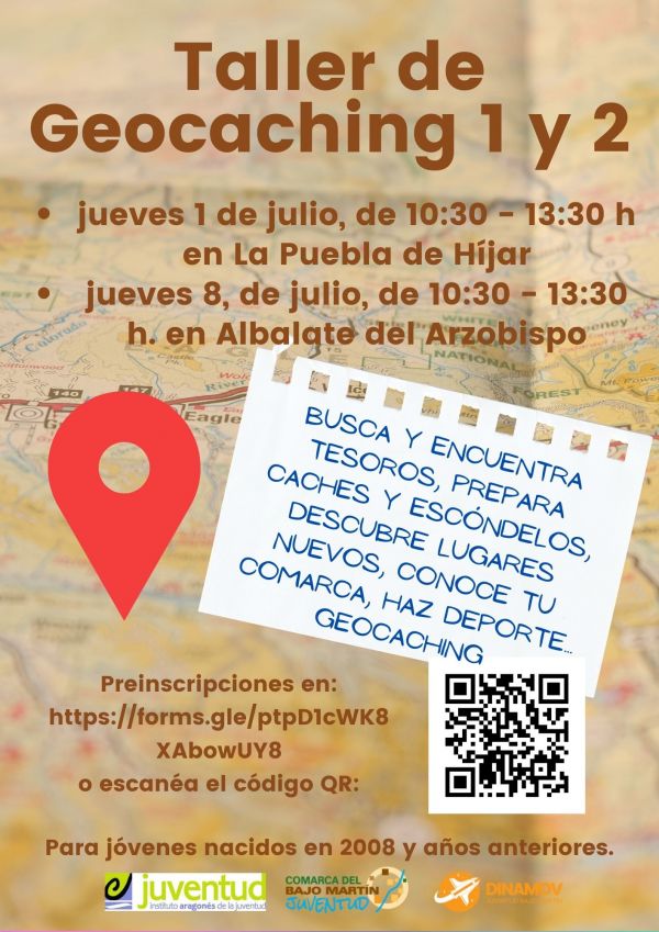 Cartel Taller de Geocaching DINAMOV