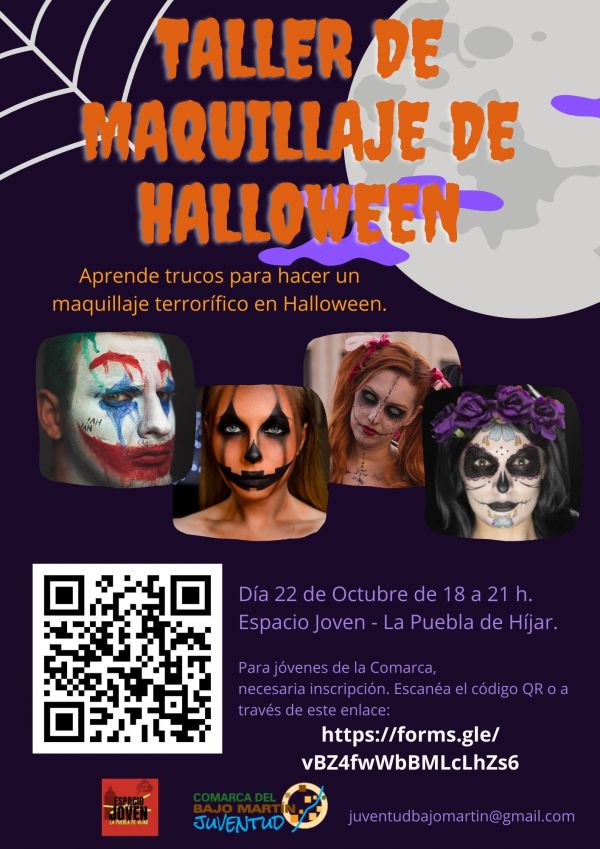 Taller Maquillaje de Halloween-La Puebla de Híjar