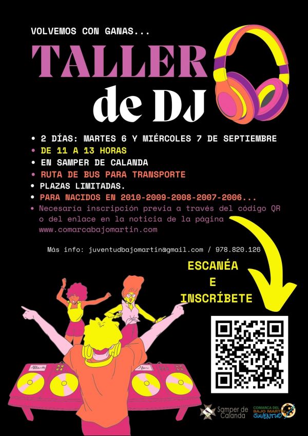 Cartel de Taller de DJ en Samper