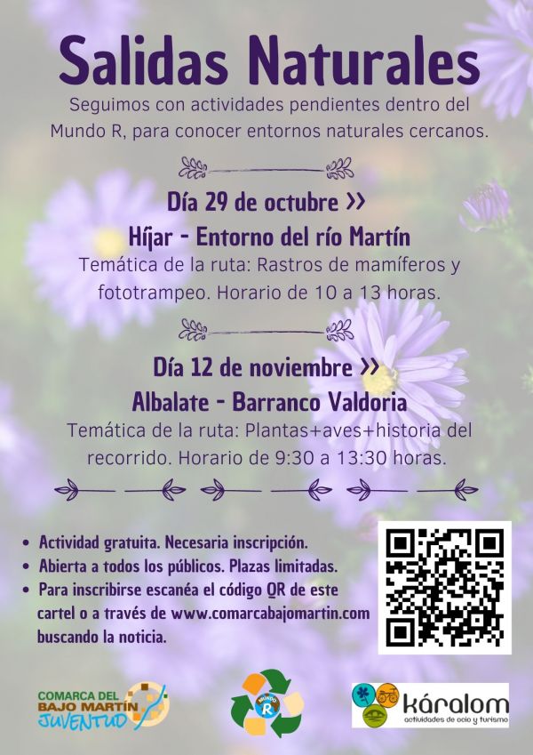 CARTEL SALIDAS NATURALES HÍJAR Y ALBALATE