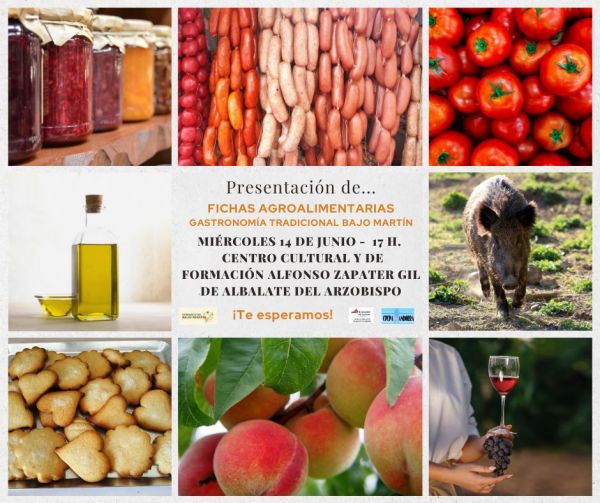 Cartel presentación fichas agroalimentarias