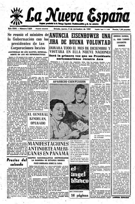 Portada Jueves 5 de Noviembre de 1959
