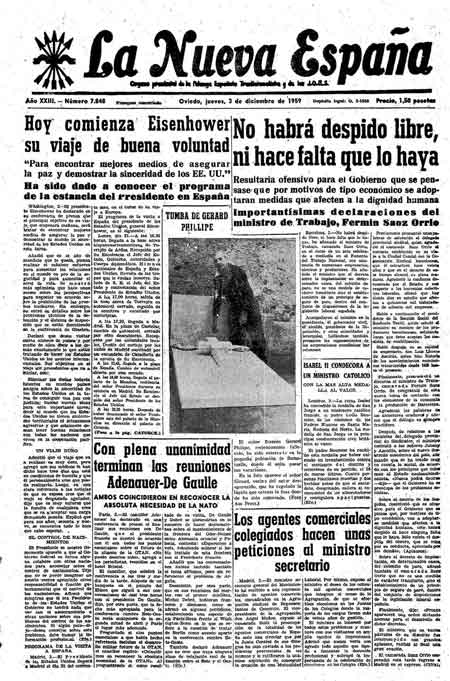 Portada Jueves 3 de Diciembre de 1959