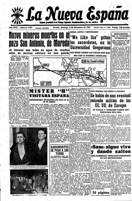 Portada Domingo 6 de Diciembre de 1959