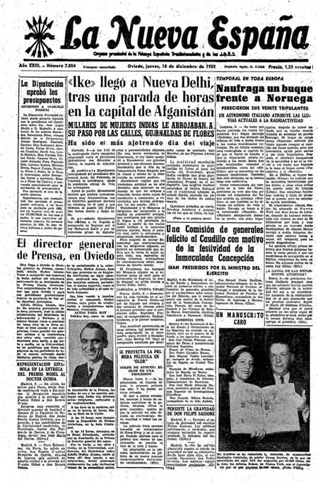 Portada Jueves 10 de Diciembre de 1959