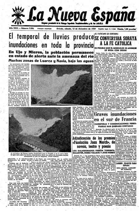 Portada Sábado 12 de Diciembre de 1959