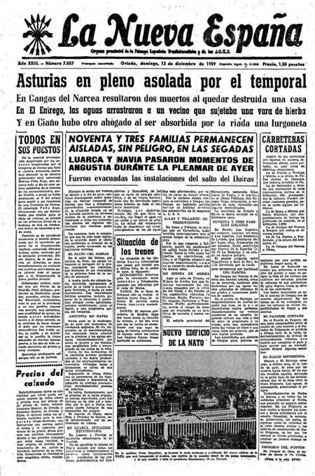 Portada Domingo 13 de Diciembre de 1959