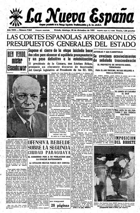 Portada Domingo 20 de Diciembre de 1959