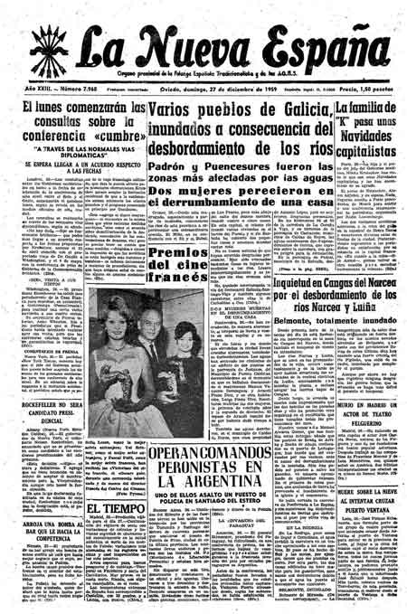 Portada Domingo 27 de Diciembre de 1959