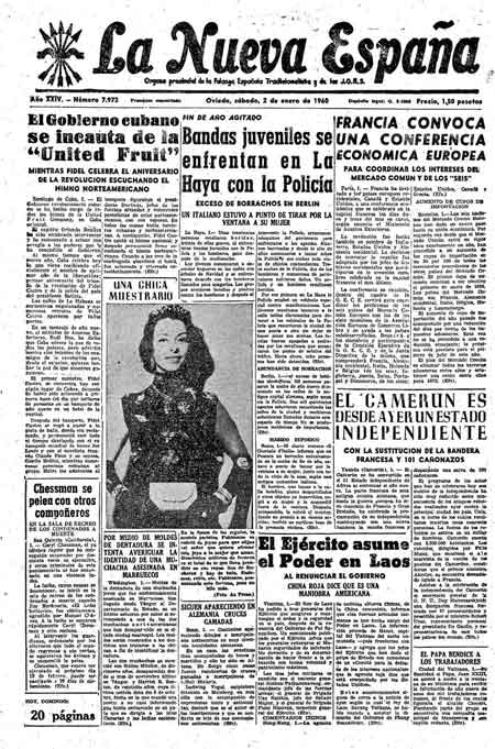 Portada Sábado 2 de  de 1960