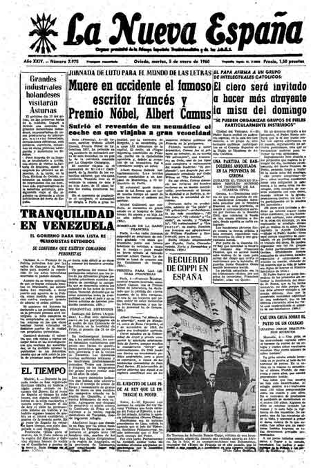 Portada Martes 5 de  de 1960