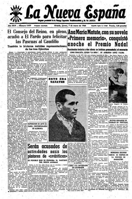Portada Jueves 7 de  de 1960