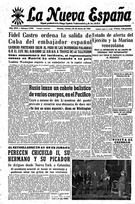 Portada Viernes 22 de  de 1960