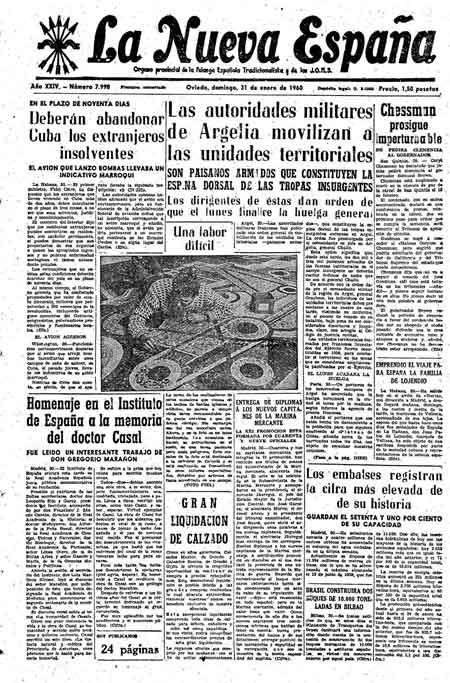 Portada Domingo 31 de  de 1960