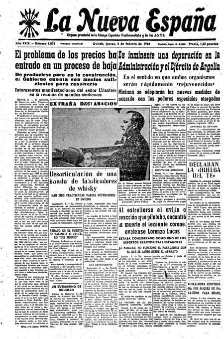Portada Jueves 4 de  de 1960