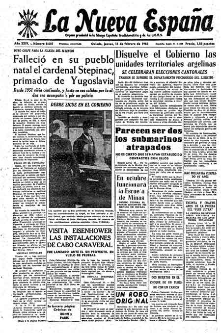 Portada Jueves 11 de  de 1960