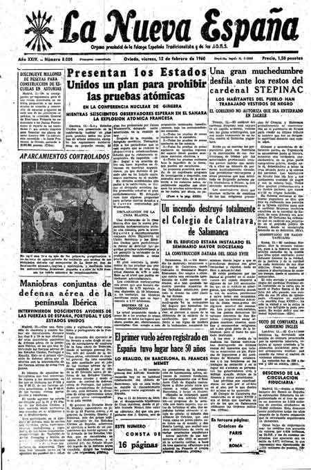 Portada Viernes 12 de  de 1960