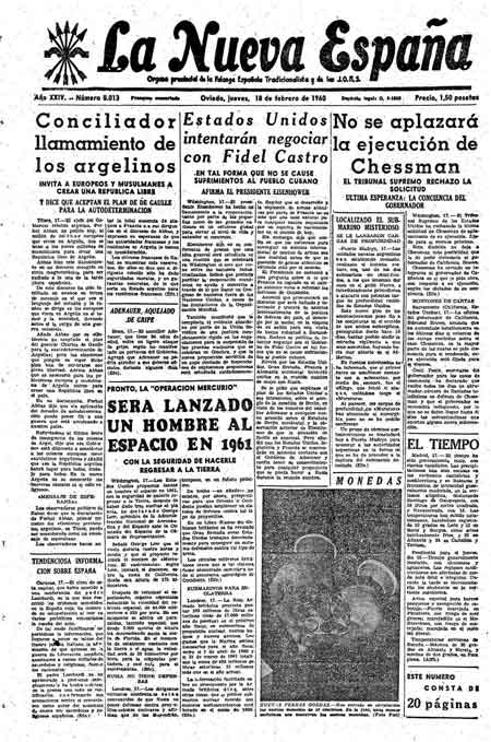 Portada Jueves 18 de  de 1960