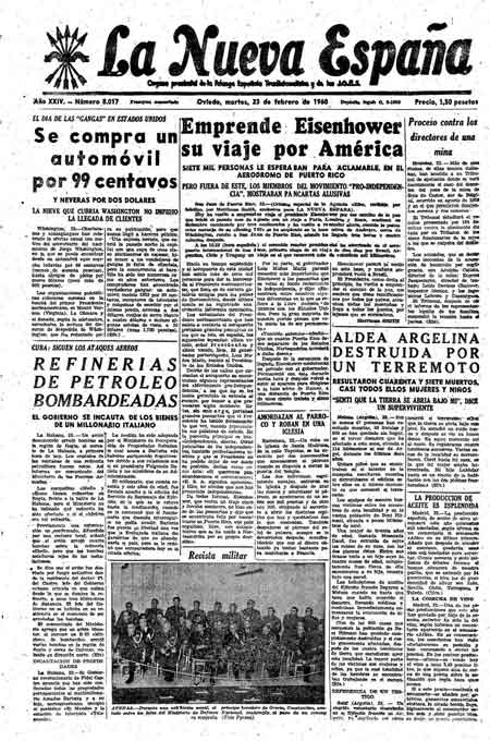 Portada Martes 23 de  de 1960