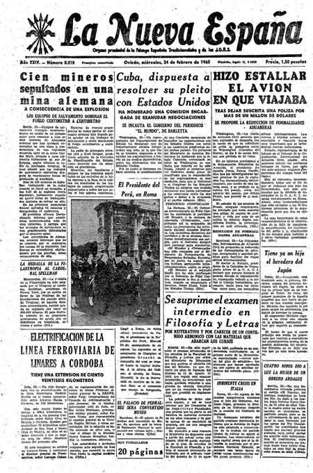 Portada Miércoles 24 de  de 1960