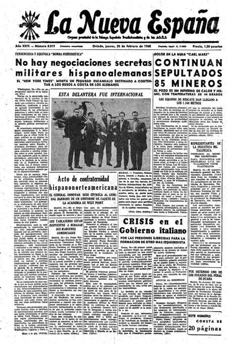 Portada Jueves 25 de  de 1960