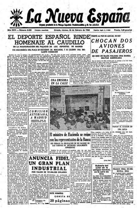 Portada Viernes 26 de  de 1960