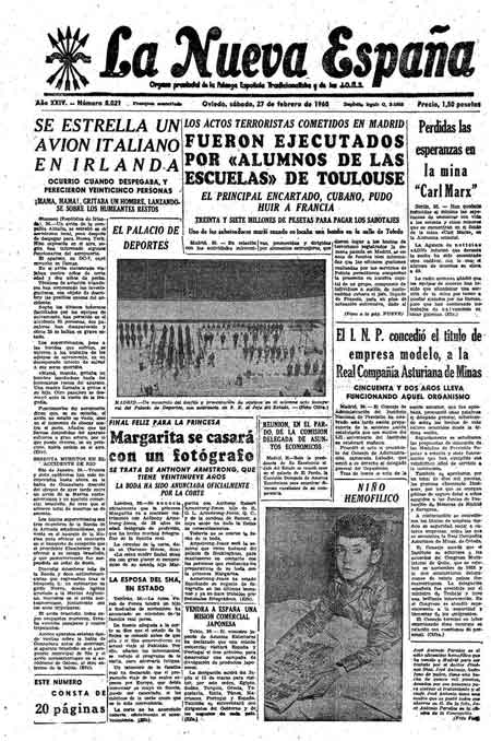 Portada Sábado 27 de  de 1960