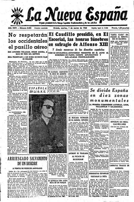 Portada Martes 1 de  de 1960