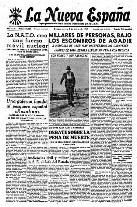 Portada Jueves 3 de  de 1960