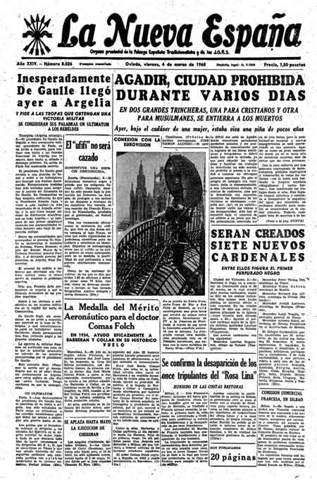 Portada Viernes 4 de  de 1960