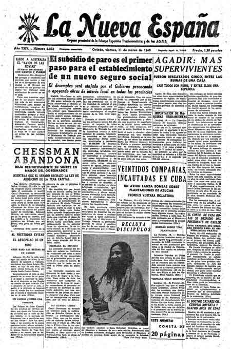 Portada Viernes 11 de  de 1960