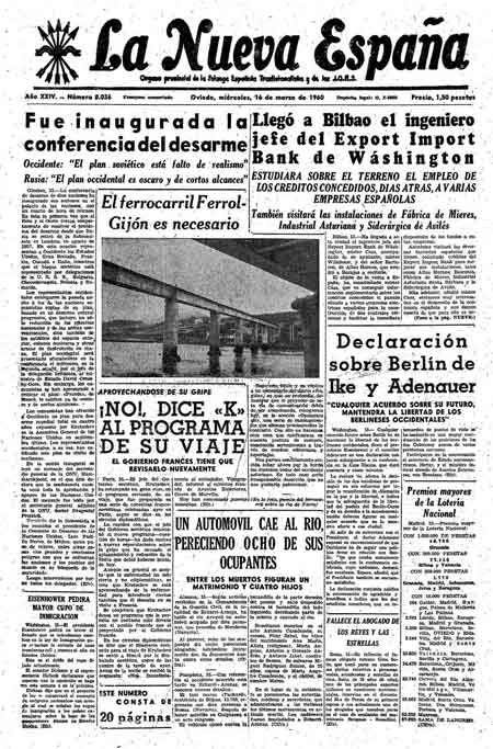 Portada Miércoles 16 de  de 1960