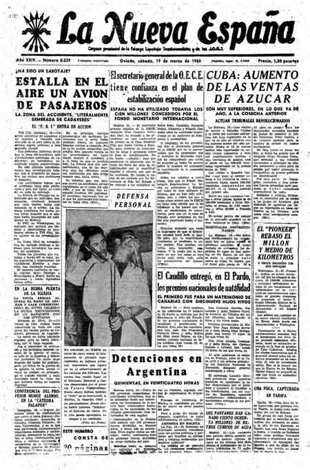 Portada Sábado 19 de  de 1960
