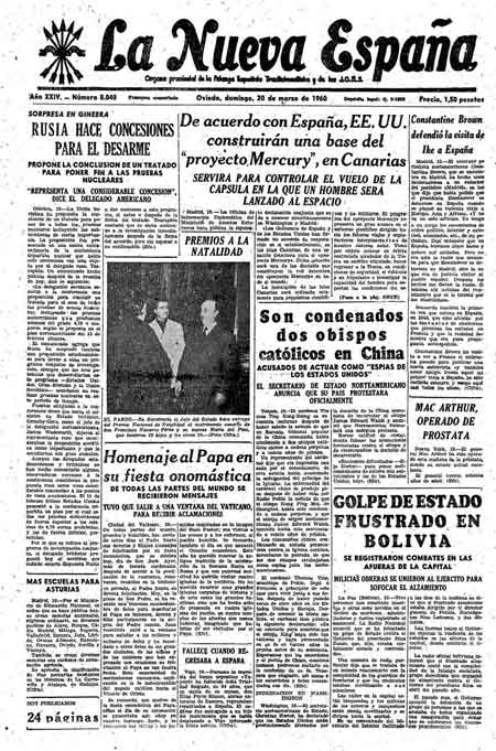 Portada Domingo 20 de  de 1960
