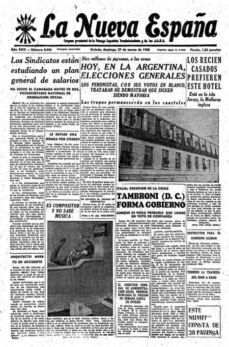 Portada Domingo 27 de  de 1960