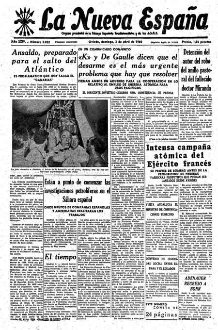 Portada Domingo 3 de  de 1960