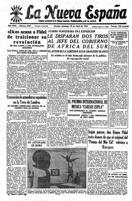 Portada Domingo 10 de  de 1960