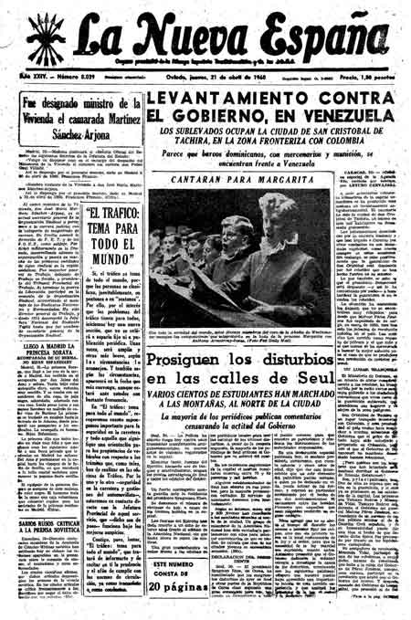 Portada Jueves 21 de  de 1960