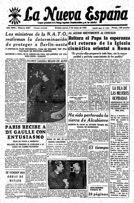 Portada Jueves 5 de  de 1960