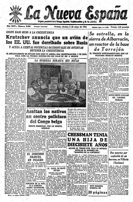 Portada Viernes 6 de  de 1960