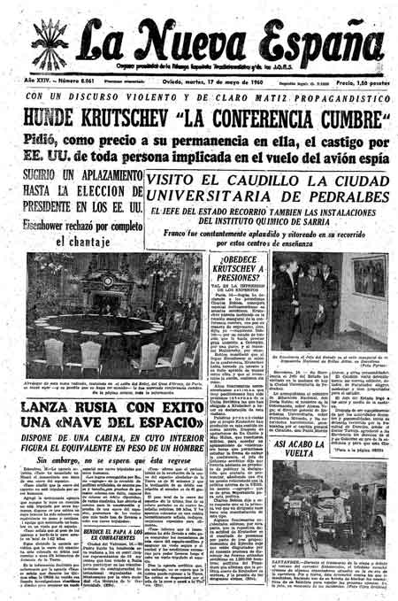 Portada Martes 17 de  de 1960