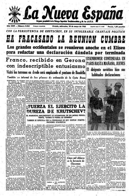 Portada Miércoles 18 de  de 1960