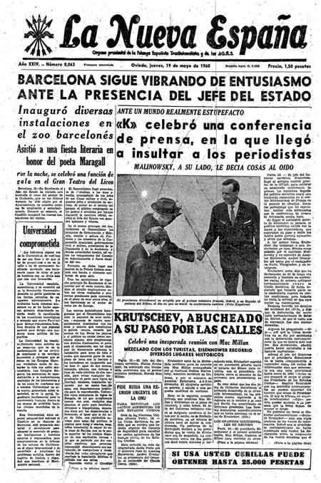 Portada Jueves 19 de  de 1960