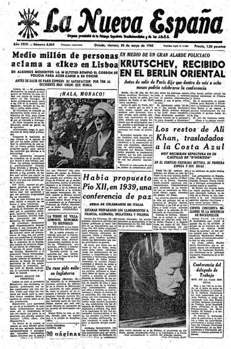 Portada Viernes 20 de  de 1960