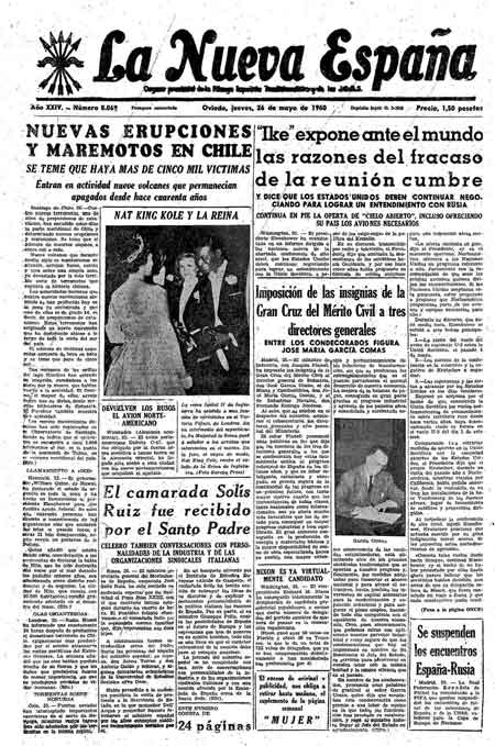 Portada Jueves 26 de  de 1960