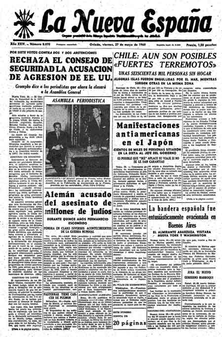 Portada Viernes 27 de  de 1960