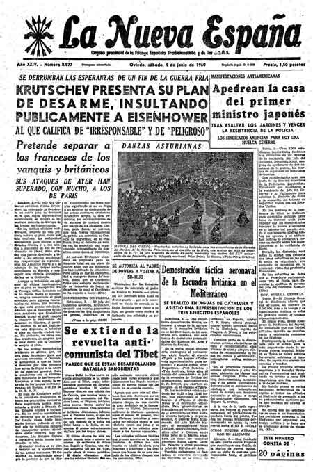 Portada Sábado 4 de  de 1960